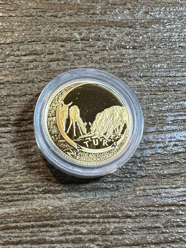 Natura KUDU 1999 - 1/10 ounce Gold - SCARCE, highly collectable, includes COA