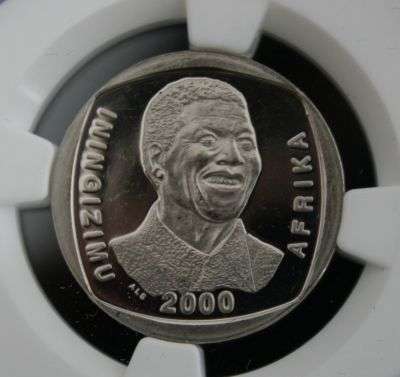 *** MS62 !!! Mandela 2000 R5 coin *****