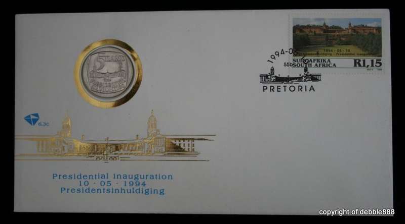 ***FDC Inauguration with circulated Presidential Inauguration R5 coin***