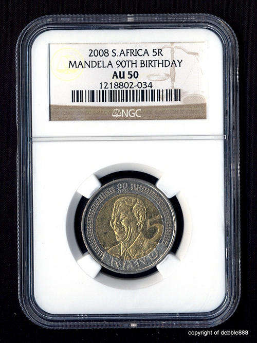 *** NGC AU50 *** Birthday Mandela R5 *** !!!