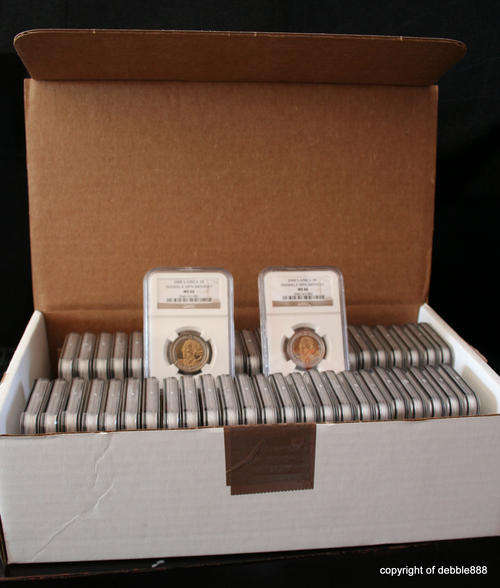 FULL BOX OF 50 x MS66 90th Birthday Mandela R5's - BID PER COIN !!!