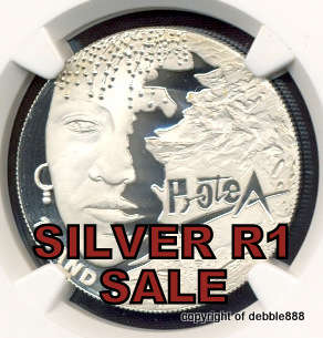 SILVER 1 RAND SALE !!!!! *** 1997 Women - PF69 UC - 2nd HIGHEST GRADE !!! Only 5 graded higher !!!
