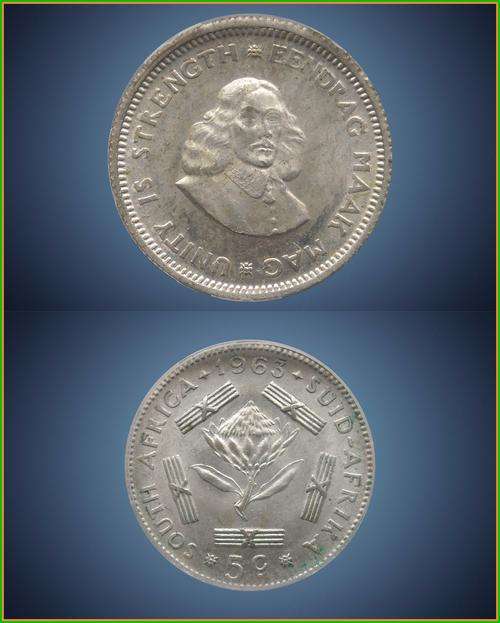 1963 Silver 5c  # SANGS XF 45 #