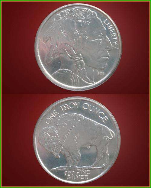 1oz American Silver Buffalo  # 999.9 Silver #