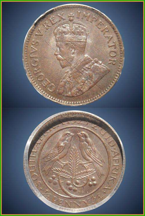 1923 Union 1/4 Penny # SANGS MS 62 BR # Catalogue Value R3250 #