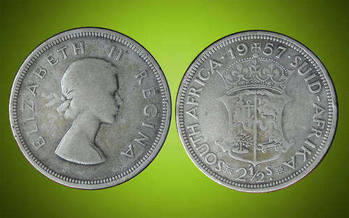 1957 SA Union Two 1/2 Shillings