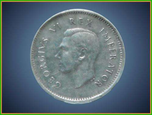 1943 SA Union 3 Pence (3d) # SANGS XF 40 #