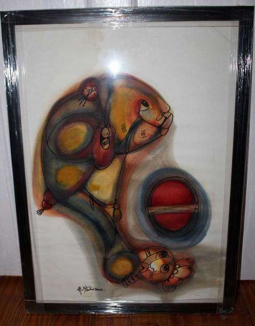 Great investment! A painting by internationally acclaimed HARGREAVES NTUKWANA (1938 - 1998)