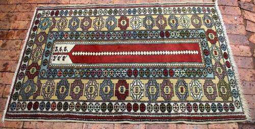 Beautiful hand-knotted Takesh Persian carpet.