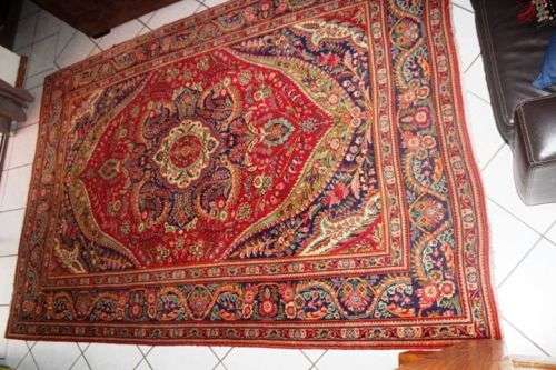 Heirloom piece! Large hand-knotted Tabriz Persian carpet