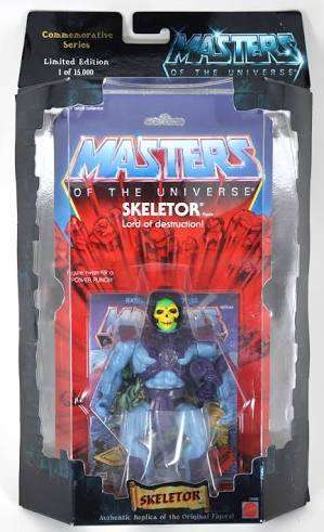 MASTERS OF THE UNIVERSE COMMEMORATIVE MOTU SKELETOR MINT IN BOX (sale)
