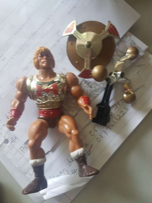 RESERVED MOTU 1980s VINTAGE FLYING FIST HE-MAN ACTION FIGURE * LOOSE* MATTEL