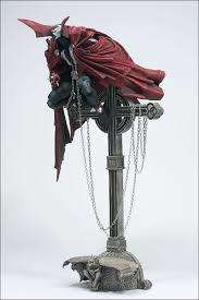 SPAWN 10TH ANNIVERSARY SPAWN ON CROSS FIGURE