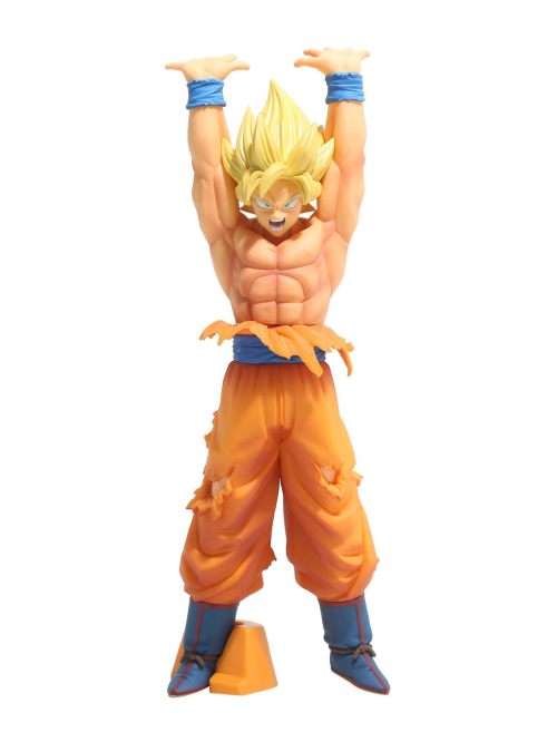 DRAGONBALL Z 8" GOKU SUPER SAIYAN 2 VINYL FIGURE / STATUE SPIRIT BOMB POSE
