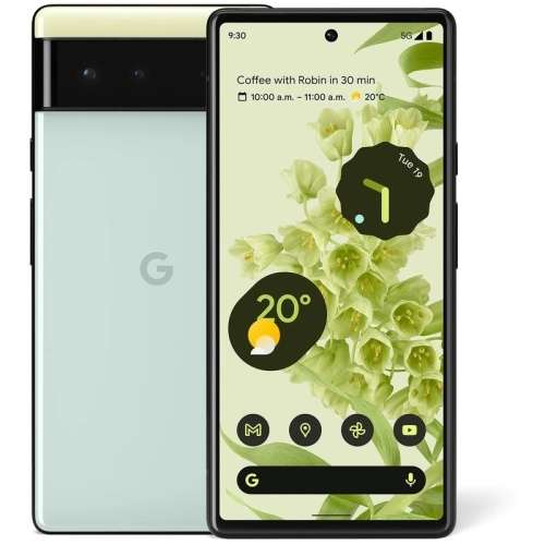 Google Pixel 6 5G 128GB/8GB (Nano and eSim / Unlocked Globally / Global ROM) - Green