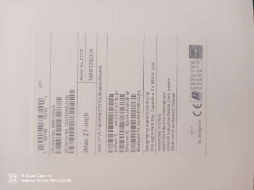 Apple iMac 27-inch 5K display 6Core- i5 New