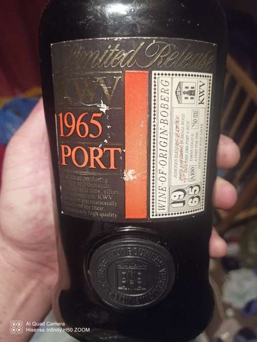 KWV 1965 Port Limited Release VINTAGE.
