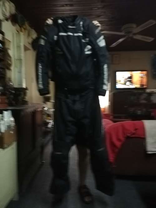 Sigma Full Body Motorcycle Suit LARGE complete with boots size 10