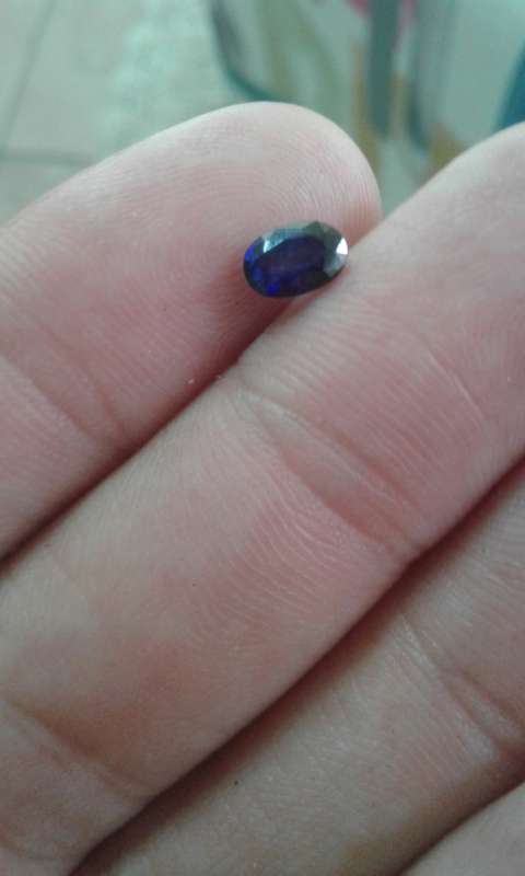 0 .6ct  Natural Royle blue Sapphire  untreated unheated Investment stone