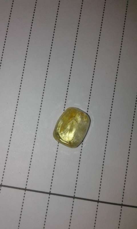 4Ct Massive Natural Yellow Sapphire ( Unheated )