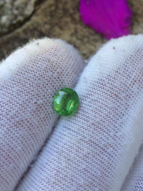 Natural 1.03 Ct Tsavorite Garnet ( Certified )