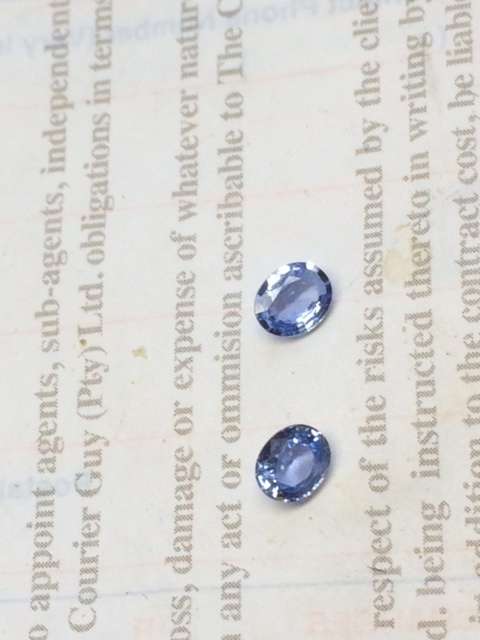 BARGAIN Natural 0.78 Ct Sri Lanka Ceylon Blue Sapphires Pair