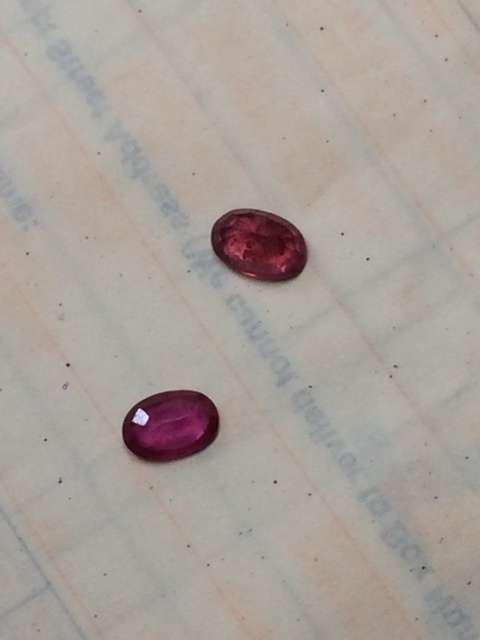 Natural 0.8 Ct Pair of red Rubys