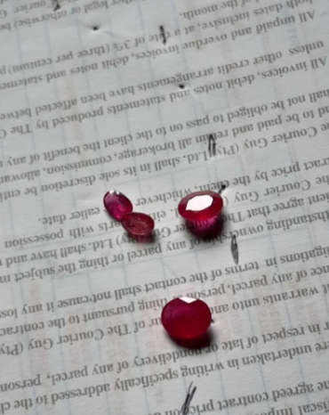Natural 4.1 Ct Red Pink Ruby`s