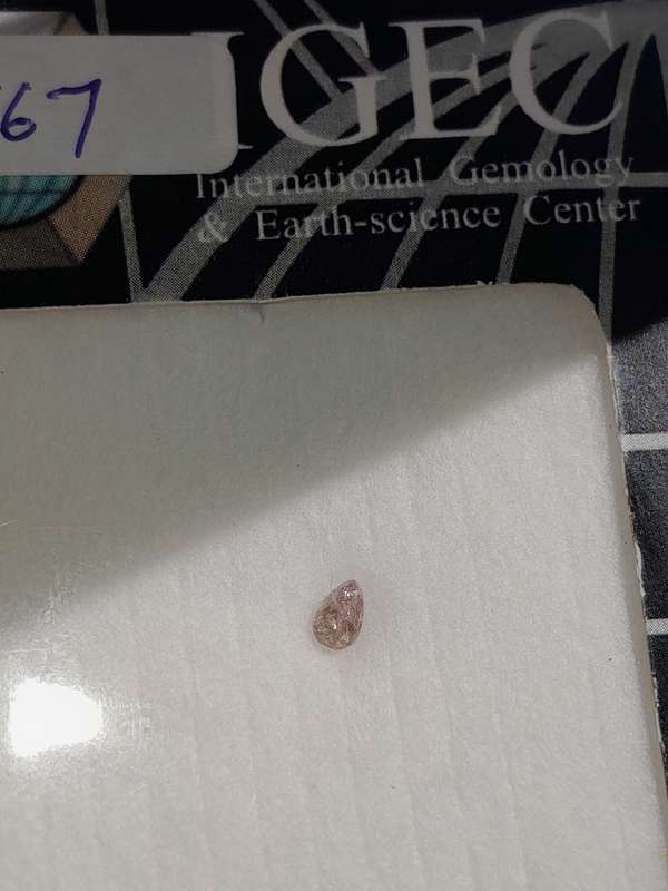 Natural 0.10 Ct Purple Pink Argyle Diamond Certified Video