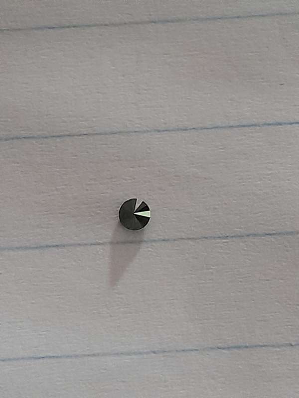 RARE Natural 0.06 Ct Fancy Black Diamond