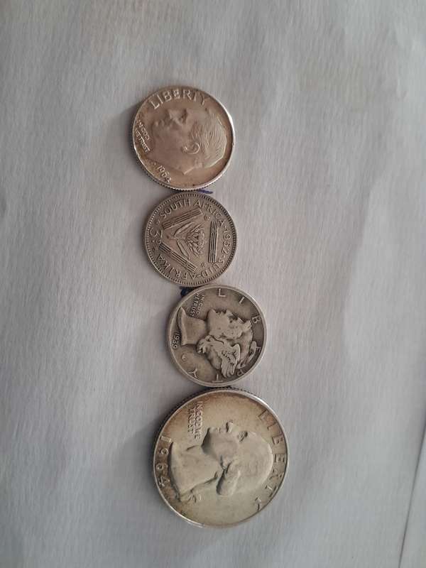 4 Silver Old Coin collection