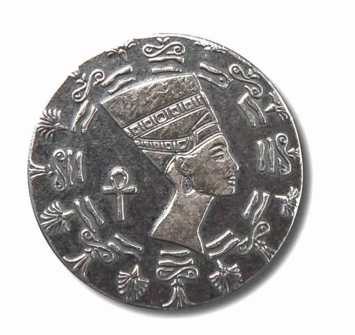 Ancient Pure Silver 1/10 Ounch Queen Neferitti Bust Coin