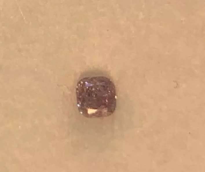 Natural 0.10 Ct Purple Pink Argyle Diamond Certified