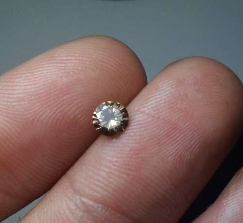 0.4 Ct Natural Brown Yellow Diamond si2 untreated