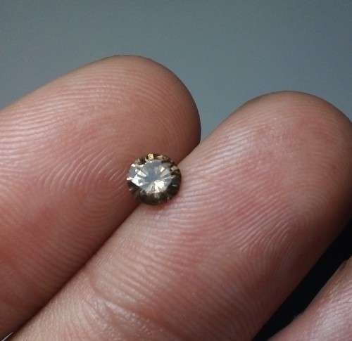 0.4 Ct Natural Brown Yellow Diamond si2 untreated
