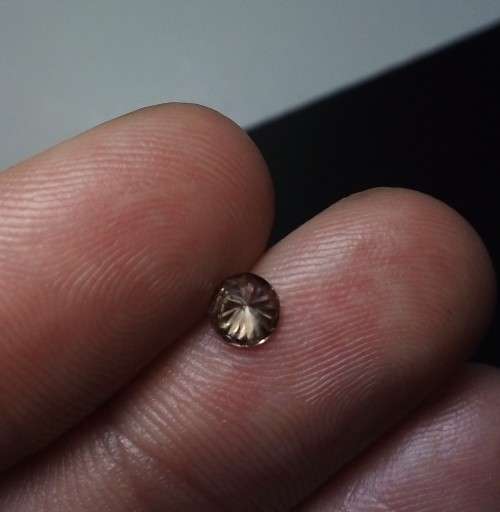 0.4 Ct Natural Brown Yellow Diamond si2 untreated