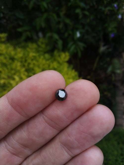 0.80 Ct Natural Earth Mined Black Diamond