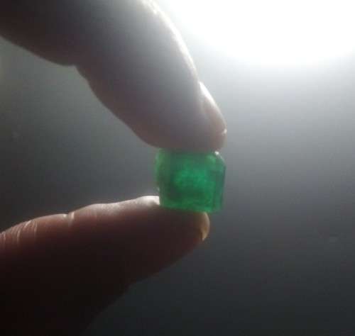 Natural 7.39 Ct Zambian  Emerald