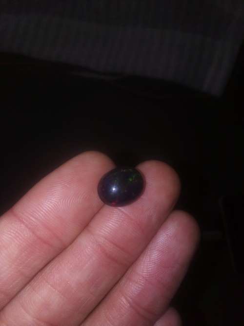 Natural 3.80 Ct Black Ethiopian Opal