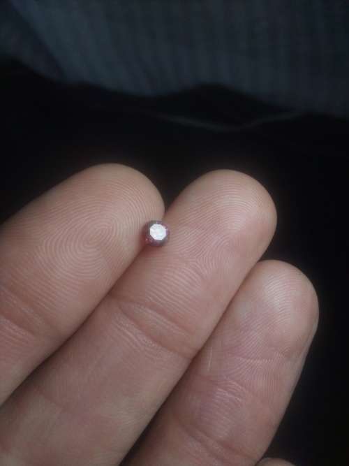 Natural 0.3 Cts Pink Purple Diamond Certified ( EGL )