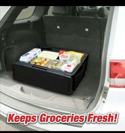 CHILL CHEST FOLDABLE PORTABLE NO ICE CAN COLD DRINK TRAVEL COOLER PICNIC BOX CAR