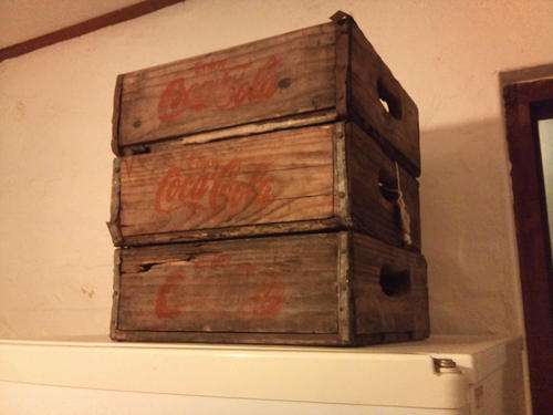 Collectible Coca Cola wooden crates