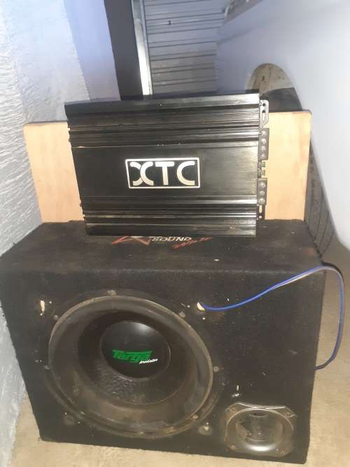 targa subwoofer 5000w dvc and XTC monoblock 6000w