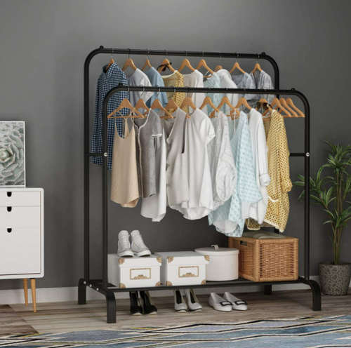 Clothes Rail With Shoe Rack