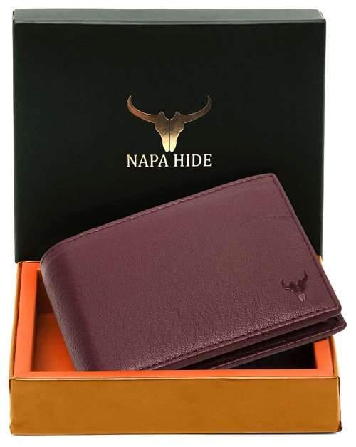 NAPA HIDE & WILD HORN GENUINE LEATHER MEN`S WALLET