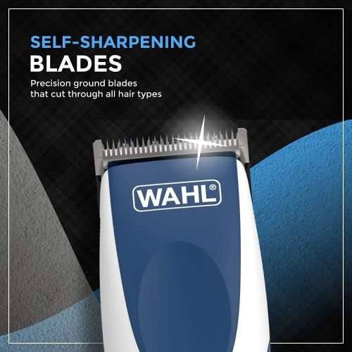 WAHL- Clipper Color Pro Cordless Rechargeable Hair Clippers, 20 pieces Hair Cutting Kit