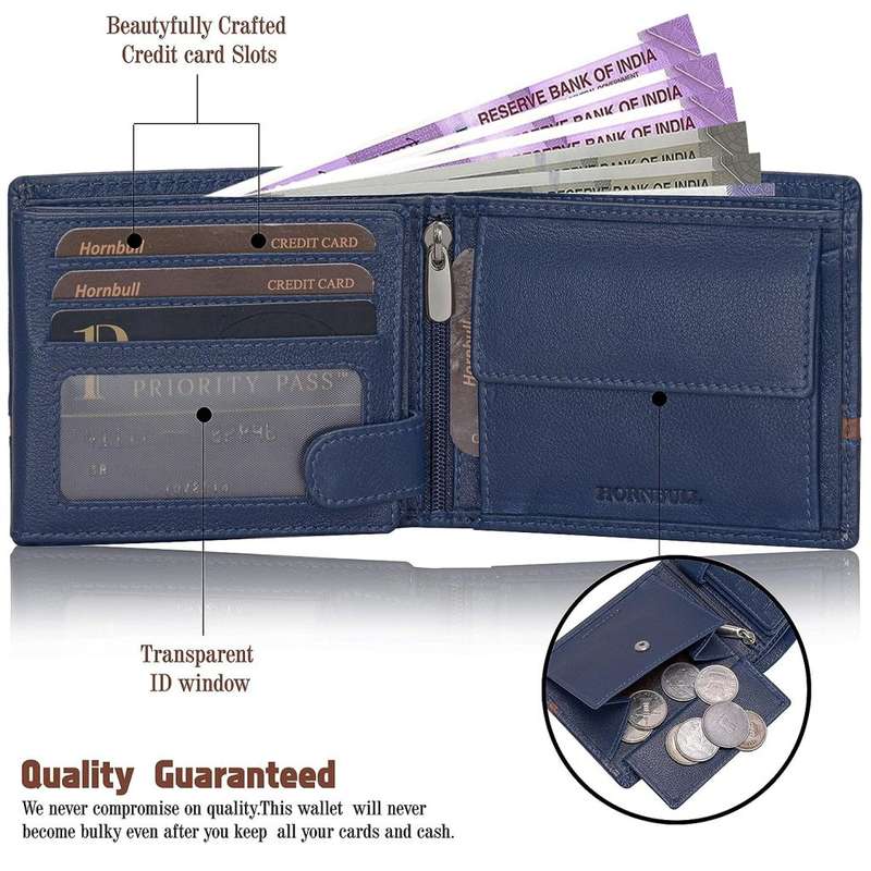 HORNBULL Themes Black RFID Blocking assorted Leather Wallet for Men | Wallets Men Leather