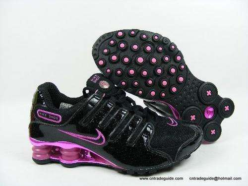 NIKE SHOX CROSS TRAINERS BLACK & PURPLE SZ 4Uk SZ 6.5us