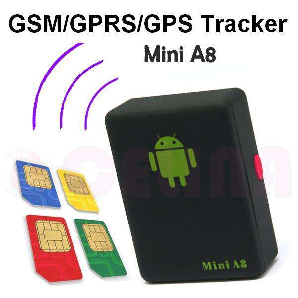 Mini Global Real Time GPS Tracker A8 GSM/GPRS/GPS Tracking Device ,Track through both PC& Smartphone