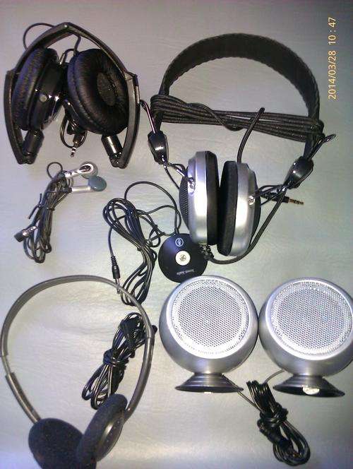 Job lot Speakers, headphones, earphones, Mic